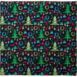 Trendy Christmas Hunter Green Bandana - Festive Fashion Accessory
