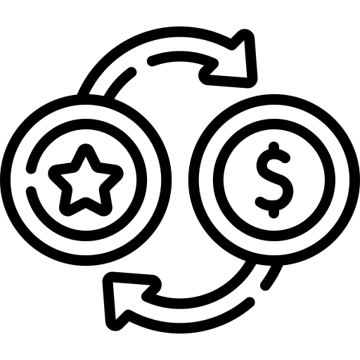 A black silhouette of a cat sitting with its tail curled up on its back facing right against a plain white background.
