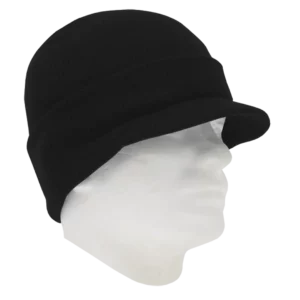 Black Ski Hat with Visor - 12 pieces