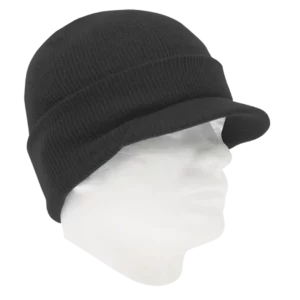 Dark Grey Ski Hat with Visor - 12 pieces