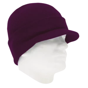 Purple / Grape Ski Hat with Visor - 12 pieces