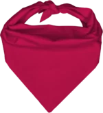 Hot Pink Pet Triangle Solid Bandana - Imported - 100% Cotton - 14" X 20" X 14" - 1 Piece