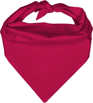 Hot Pink Pet Triangle Solid Bandana - Imported - 100% Cotton - 22" X 30" X 22" - 1 Piece