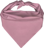 Light Pink Pet Triangle Solid Bandana - Imported - 100% Cotton - 22" X 30" X 22" - 1 Piece
