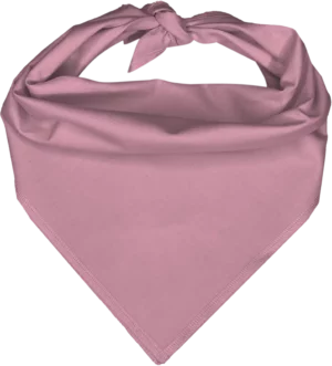 Light Pink Pet Triangle Solid Bandana - Imported - 100% Cotton - 22" X 30" X 22" - 1 Piece