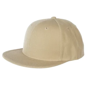Khaki Flat Brim Baseball Cap - Large - 12 pieces