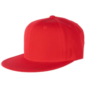 Red Flat Brim Baseball Cap - Large - 1 piece