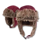 Trapper Hat - Faux Fur - Heavy Duty Nylon - Waterproof - Imported - Burgundy / Wine, 72pcs - Case