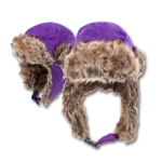 Trapper Hat - Faux Fur - Heavy Duty Nylon - Waterproof - Imported - Purple, 72pcs - Case