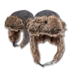 Trapper Hat - Faux Fur - Heavy Duty Nylon - Waterproof - Imported - Dark Grey, 72pcs - Case