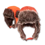 Trapper Hat - Faux Fur - Heavy Duty Nylon - Waterproof - Imported - Blaze Orange, 72pcs - Case