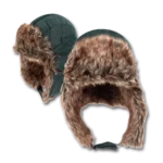 Trapper Hat - Faux Fur - Heavy Duty Nylon - Waterproof - Imported - Dark Green, 72pcs - Case