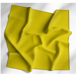 Neon Yellow Solid Color Bandana - Imported - 100% Cotton - 18" X 18" - 1 Piece
