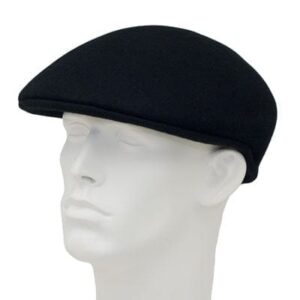 Black Wool Felt Ascot Cap - Large/Extra Large - 1 piece