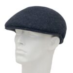 Dark Grey Wool Felt Ascot Cap - Large/Extra Large - 1 piece