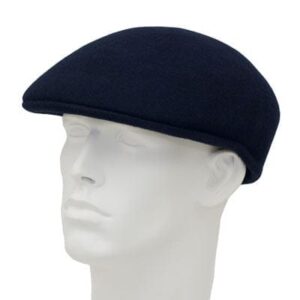 Navy Blue Wool Felt Ascot Cap - Mixed Sizes - Dozen - 12 pieces