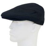Black Wool Blend Ivy Cap - Mixed Sizes - Dozen - 12 pieces