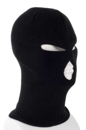 Black Value Knit Full Face Ski Mask - Made in USA - 1 piece