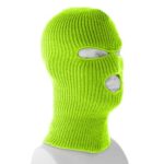 Florecent Green Superstretch Full Face Ski Mask - Made in USA - 1 piece