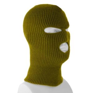Olive Green Superstretch Full Face Ski Mask - Made in USA - 144pcs - Case