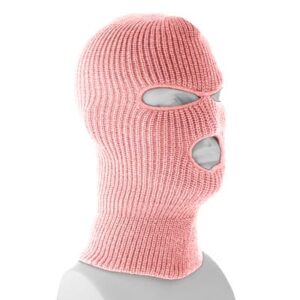 Pink Superstretch Full Face Ski Mask - Made in USA - 12 pieces