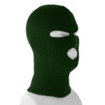 Hunter Green Superstretch Full Face Ski Mask - Made in USA - 1 piece