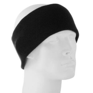 Black Stretch Headband - Made in USA - 1 piece