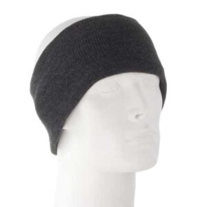 Charcoal Heather Stretch Headband - Made in USA - 1 piece