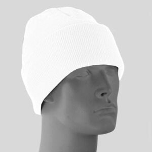 White Thinsulate Ski Hat - 40 gram - Made in USA - 1 piece
