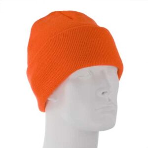 Blaze Orange Thinsulate Ski Hat - 40 gram - Made in USA - 1 piece