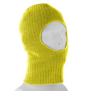 Safety Yellow One Hole Thinsulate Facemask - Made in USA - 144pcs - Case
