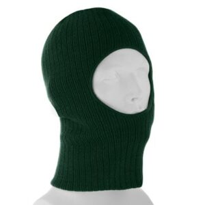 Forest Green One Hole Thinsulate Facemask - Made in USA - 1 piece