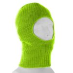 Florecent Green One Hole Thinsulate Facemask - Made in USA - 144pcs - Case