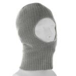 Light Grey Heather One Hole Thinsulate Facemask - Made in USA - 144pcs - Case