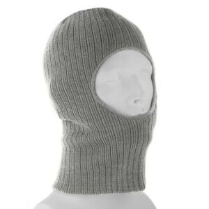 Light Grey Heather One Hole Thinsulate Facemask - Made in USA - 144pcs - Case