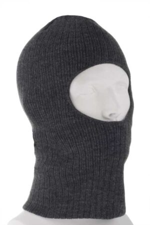 Charcoal Heather One Hole Thinsulate Facemask - Made in USA - 144pcs - Case