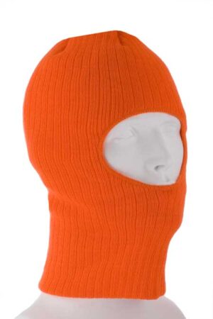 Blaze Orange One Hole Thinsulate Facemask - Made in USA - 144pcs - Case