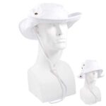 White Safari Hat - Mixed Sizes - Dozen - 12 pieces