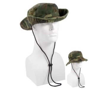 Army Camo Safari Hat - Mixed Sizes - Dozen - 12 pieces