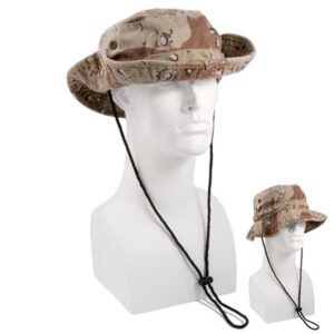 Desert Camo Safari Hat - Mixed Sizes - Dozen - 12 pieces