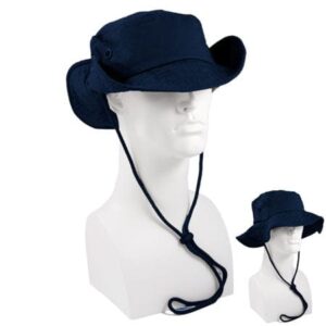 Navy Blue Safari Hat - Mixed Sizes - Dozen - 12 pieces