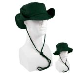 Hunter Green Safari Hat - Mixed Sizes - Dozen - 12 pieces