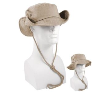 Khaki Safari Hat - Mixed Sizes - Dozen - 12 pieces