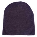 Solid Color Beanie Winter Hat - Dark Grey, 12 pieces