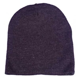 Solid Color Beanie Winter Hat - Dark Grey, 12 pieces
