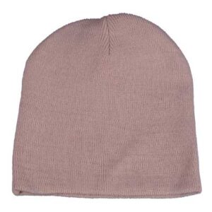 Solid Color Beanie Winter Hat - Khaki, 12 pieces