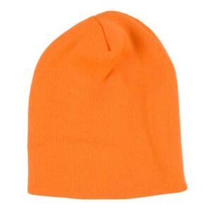 Solid Color Beanie Winter Hat - Orange, 1 piece