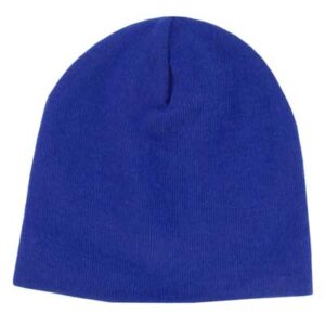 Solid Color Beanie Winter Hat - Royal Blue, 1 piece