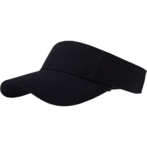 Black Sun Visor Hat - 12 pieces