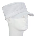White Army Hat - Mixed Sizes - Dozen - 12pcs - MIXED SIZES - One Dozen